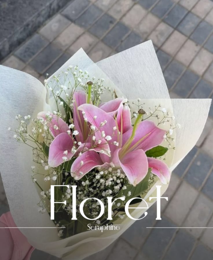Seraphine bouquet — An angel, wrapped in linen