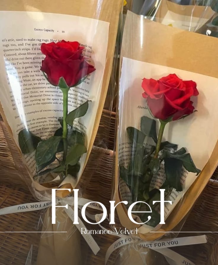 Romance Velvet bouquet — Crimson roses, hushed in champagne paper