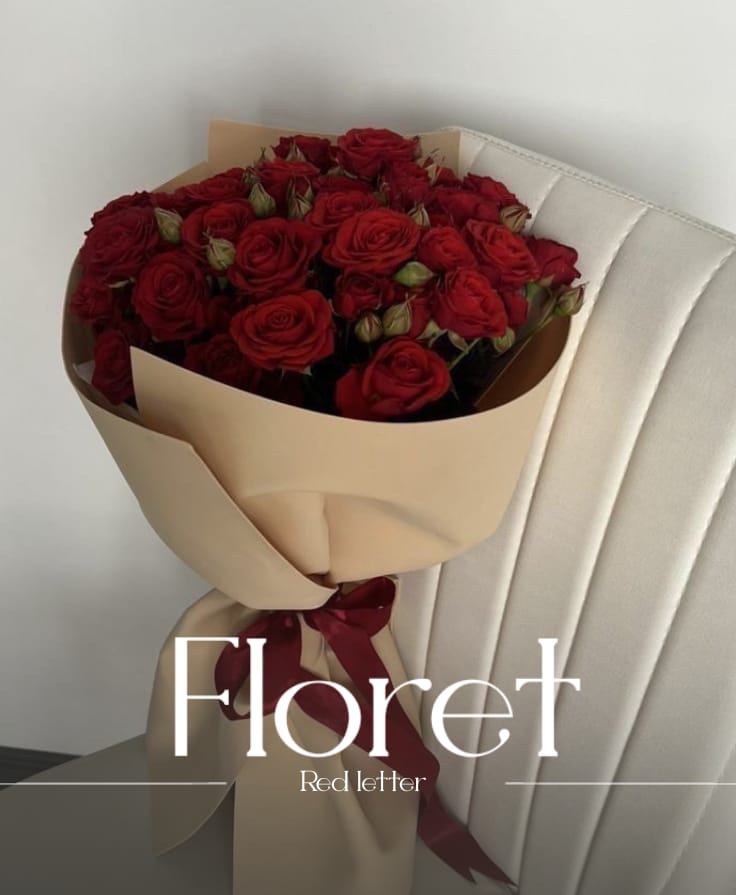 Red Letter bouquet — One rose, one page, one feeling