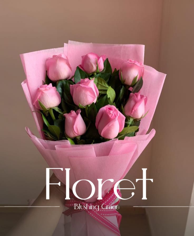 Blushing Grace bouquet — Soft as a first hello, sweet as a held hand